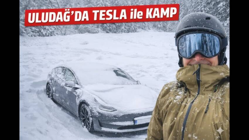 Çok dürüst bir inceleme: Tesla’da karda-kışta kamp yapılır mı?